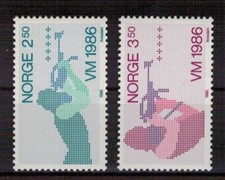 Norwegen: Nr. 940-941 ** postfrisch / Biathlon WM 1986