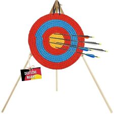 STRONGHOLD Strohzielscheibe - 50x50x5cm & Ständer, EinsteigerSET Anfänger Kinder