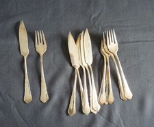 WMF Modell 2100 Chippendale Silberbesteck   - Fischbesteck  - 6 Personen -  90er