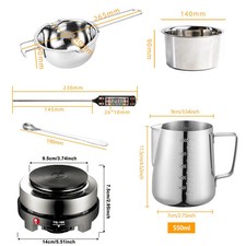 Kerzen Set Wachsschmelzplatte