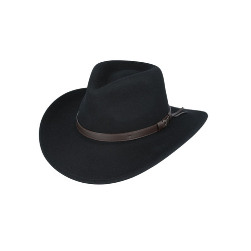 Cowboyhut knautschbar wolle - wolle,