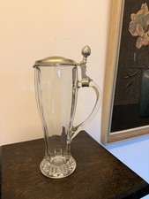 Weizenglas mit Zinndeckel