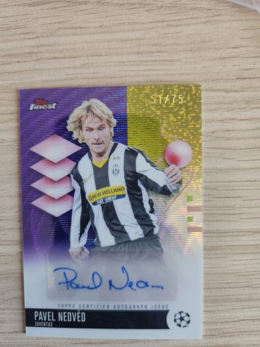 Topps finest pavel nedved - pavel, auto