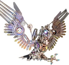 3D Adler Puzzle Bausatz, Mechanisches Steampunk Metall Vogel Modell