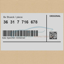 6x Original BMW 36317716678 -