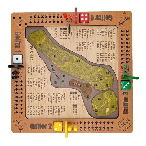 Tabletop-Würfel-Golfspiel