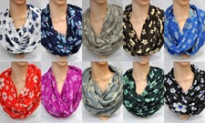 Seide Baumwolle Blumen Tuch