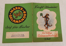 Lurchis Abenteuer Salamander Werbeheft 4 Teil von 1938 Sütterlin