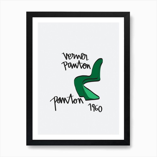 Panton stuhl kunstdruck - panton,