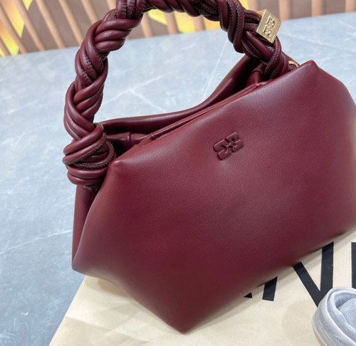Ganni handtasche bordeaux - ganni,