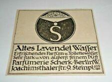 Uralte kleine Reklame Werbung