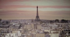 Paris Panoramabild Leinwand quer Eifelturm Fotodruck Pastel XXL 120 x 40 cm NEU