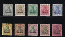 DR MiNr. 68-77 "Specimen", ungebraucht, meist tiefst geprüft Ludin BPP