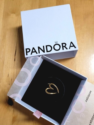 Pandora ring gold herz 60 - ring,