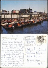 Altona-Hamburg Hafen Hafenschlepper warten auf ihren Einsatz 1985