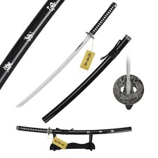 Katana-Schwert aus Holz THE LAST SAMURAI mit Scheide und Ständer 103 cm JT10319