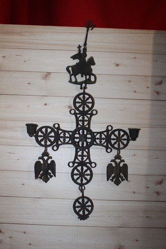 Metallkreuz mit georg - metallkreuz, hl.