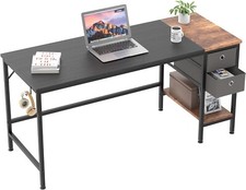 Schreibtisch, Computertisch PC Tisch Mit Schubladen Und Kopfhörer Halter R14