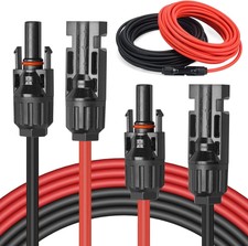 Verlängerungskabel Solarkabel 6mm² 2X6m Solarstecker für Solarmodule 0% MwSt.