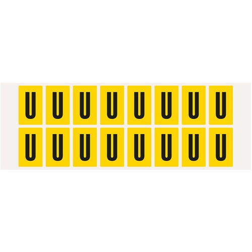 Aufkleber buchstabe - aufkleber, u
