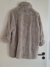 OLSEN Webpelz Fake Fur Jacke Kurzmantel beige - Größe 38 (36)