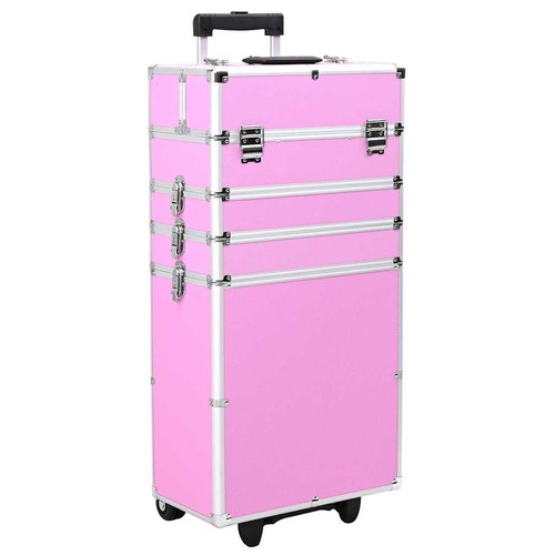 Kosmetikkoffer aluminium rosa - aluminium,