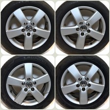 VW Caddy Golf 5 6 Golf Plus Jetta Touran I Original Alu-Felgen Reifen 205/55 R16