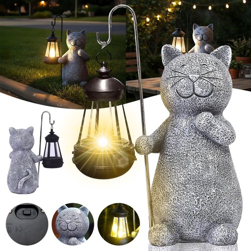 Katze gartenfiguren mit - katze,