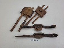 Zimmermannswerkzeug 2x Zieheisen Anreißwerkzeuge Alt Antik Werkezug #2512007