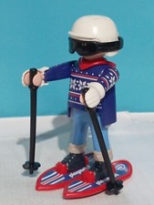 PLAYMOBIL FIGUR SKIFAHRER WINTER SCHNEE EIS SPORT SKIFAHRER SKIER