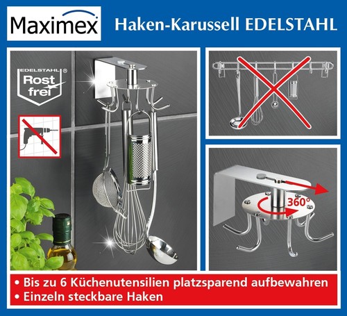 Haken karussell edelstahl - haken-karussell, 360