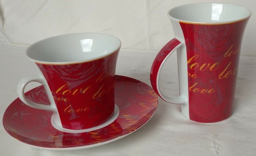 Tassenset 3tlg untertasse - tassenset, 3tlg.,