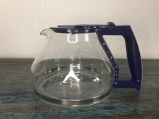 Ersatzkanne für Melitta Look De Luxe M 641 1,3l blau Glaskanne für Kaffeemaschin