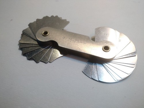 Radienlehre r15 r25 mm - r25,