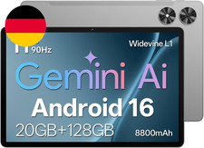Tablet 11 Zoll Mit Hülle, Android 16 System Mit Gemini AI, 20GB RAM + 128GB ROM 