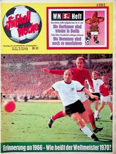 WM Heft Nr. 5 Fußball Woche 1970 15.06.1970 Weltmeischaft 70  gelocht Uwe Seeler