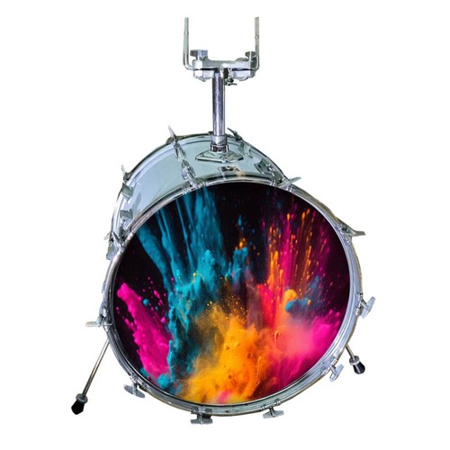Bedrucktes bass drum - -,