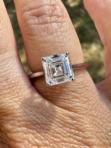 Platin 02ct quadrat - , 2,02ct