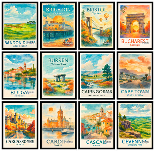 Weltstädte reise poster - weltstädte,