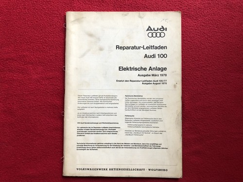 Reparatur leitfaden audi 100 - reparatur-leitfaden,