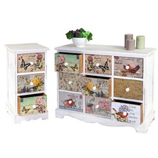 Kommode Venlo, Schubladenschrank, Shabby-Look Vintage