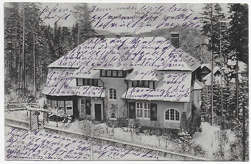 Polen risengebirge haus - ak,