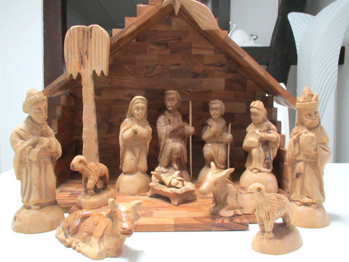Krippe weihnachten holz mit - krippe,
