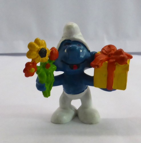 Schlumpf mit geschenk - schlumpf, und