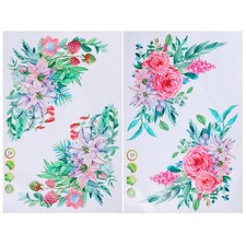  2 Psc Blumensticker Küchen