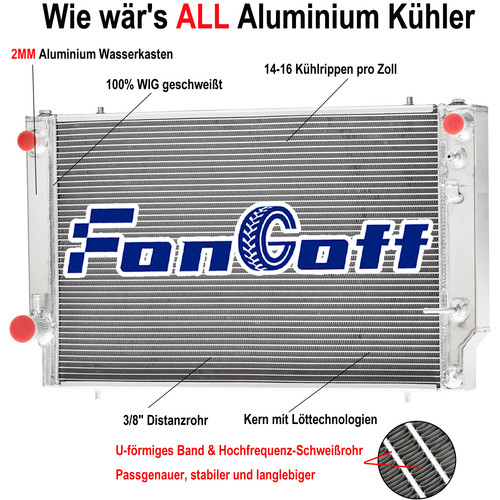 Reihig aluminum kühler - aluminum, für