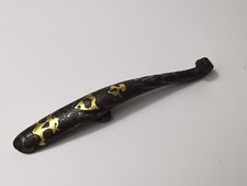 Chinesische Kriegsstaaten Periode Bronze Gürtel Haken Intarsien Gold und Silber