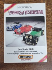 b008 - kk032 - Matchbox - kleiner Katalog/Prospekt - KATALOG 1988 MODELS OF YEST