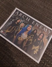 Arch Enemy Metal Band original Autogramm In Person