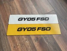 GEDRUCKTE KURSIV SPORTLICHE 35 MM M METRO-SCHRIFT NUMMERNSCHILDER ZEIGEN NUR GEBRAUCH NICHT BESTANDEN TÜV